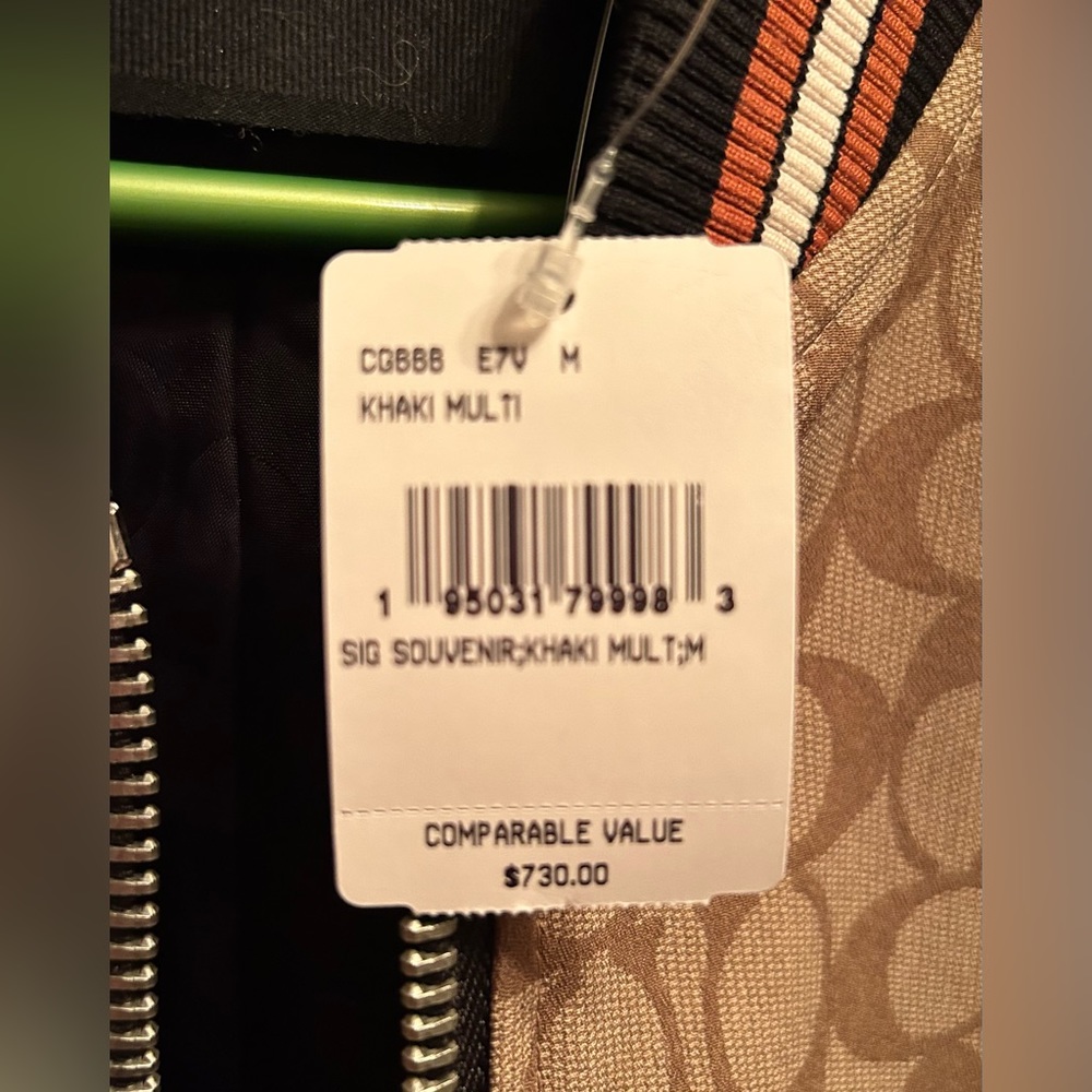 COACH SIGNATURE MONOGRAM BOMBER JACKET - Picture 5 of 6